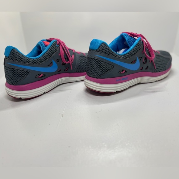 Nike Womens Running Shoes Dual Fusion Gray Pink Blue size 11 - Picture 5 of 12